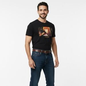 JoJo's Bizarre Adventure Men's It Was Me Dio Anime Black Graphic T Shirt XL